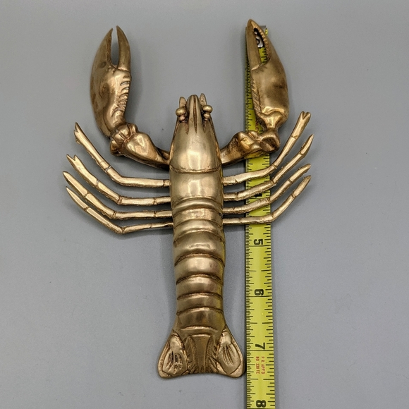 ✨SOLD✨Vintage Brass Crawfish Mid Century Figurine - Picture 6 of 7